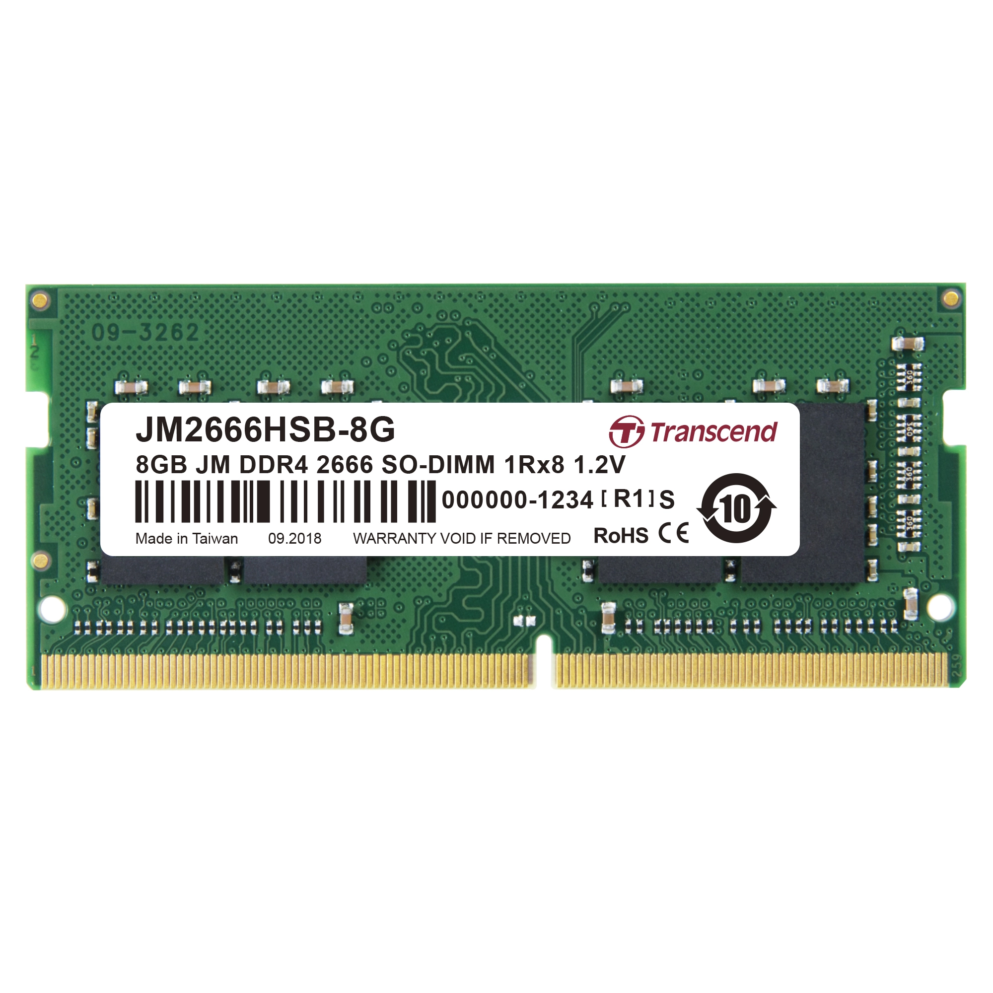 JetRam - 8GB 3200MHz SODIMM DDR4