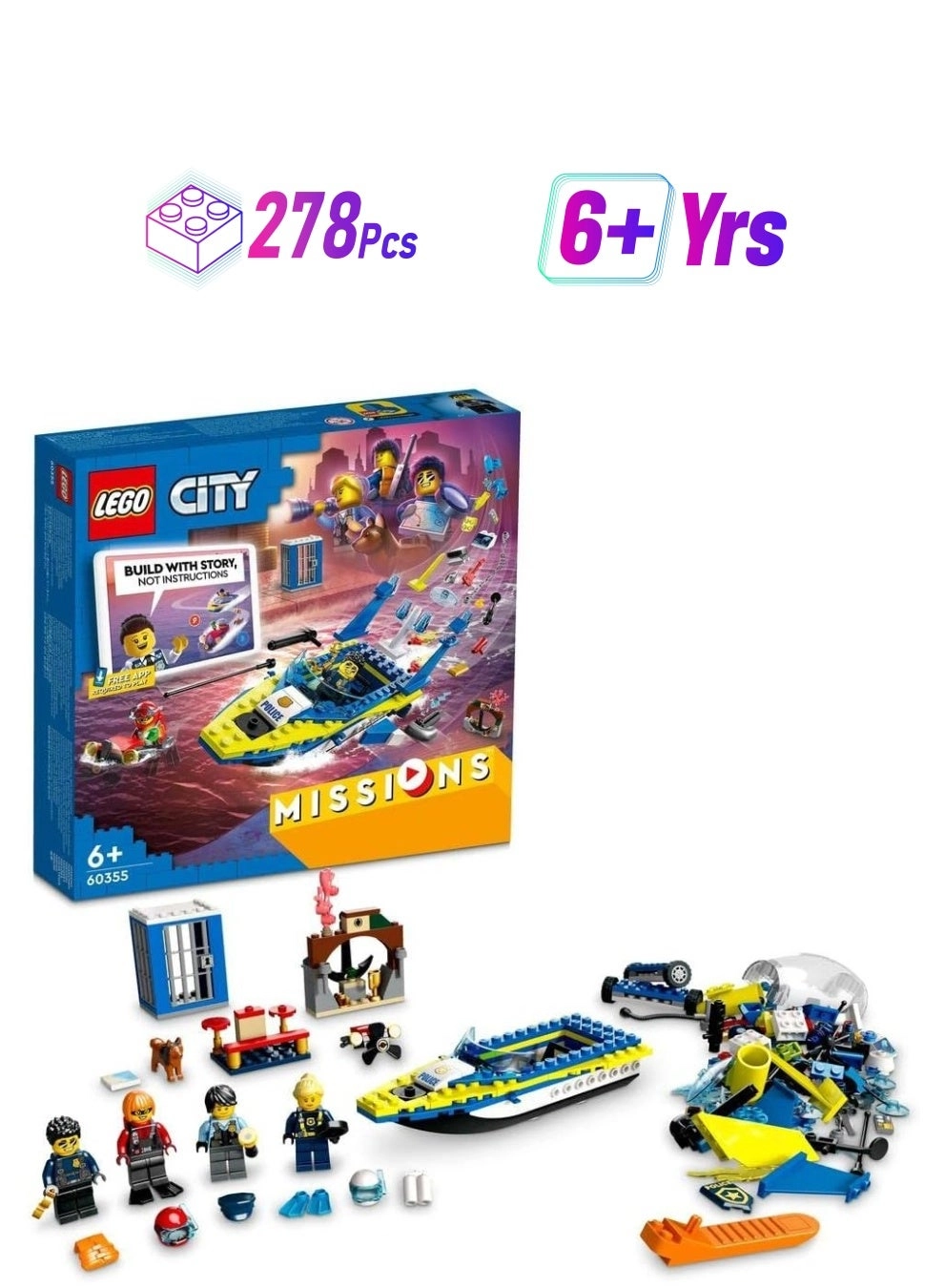 LEGO City Water Police Detective Missions (60355) - Multicolor