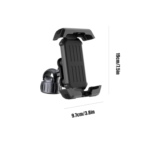 Phone Holder For Motorcycle Handlebar - Anti-Shake 18-34 mm 4.7-7-inch