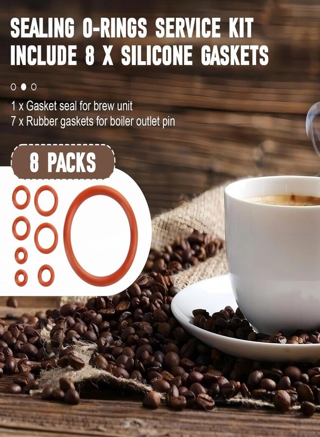 Seal O-Ring Kit - Fit for Saeco Philips Gaggia Coffee Machines 8 PCS