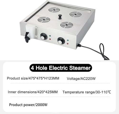 Electric Dim Sum Steamer - 2/4/6 hole 30-110C