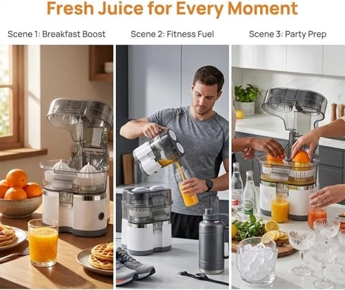 Dual Head Electric Citrus Juicer - 150W ≤400mL