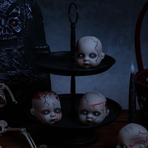Doll Heads - Halloween 15 pieces Adult 2.8 x 3.0 x 3.15 inches