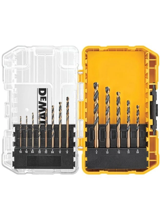 Black Oxide Drill Bit Set - High Speed Steel 13-Piece 1/16-inch - 1/4-inch