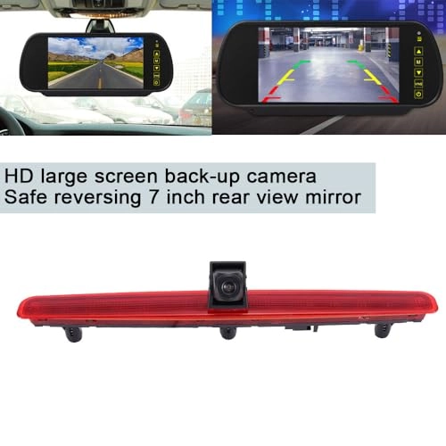 Brake Light Reversing Camera + Rear View Mirror Monitor - Night vision 628 x 586 pixels