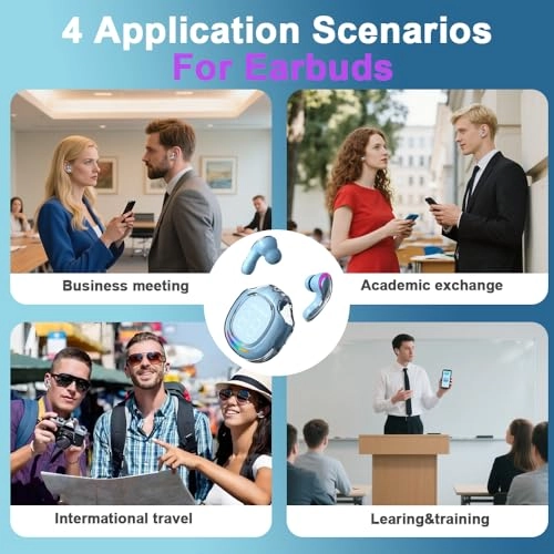 AI Real-Time Translation Earbuds - 144 Languages