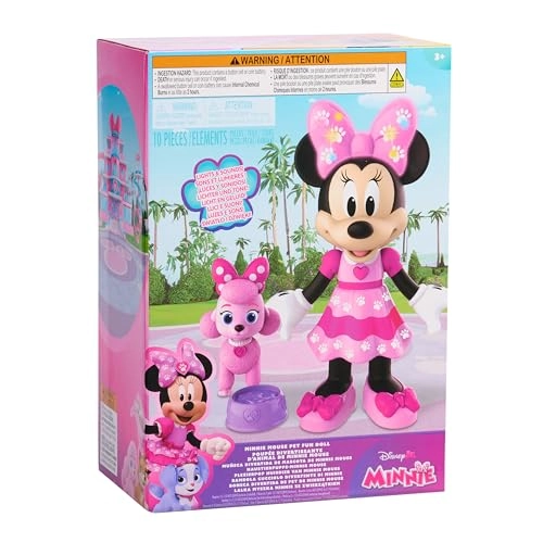 Minnie Mouse Pet Fun Doll - 10 inch Poseable Ages 3+