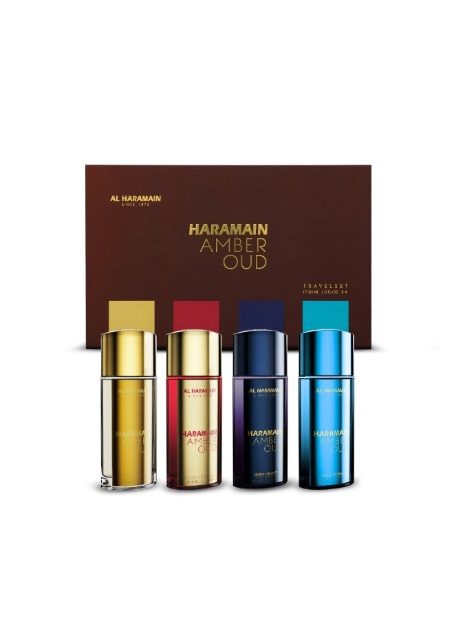 Amber Oud Travel Set - Extrait De Parfum 4 × 30ml