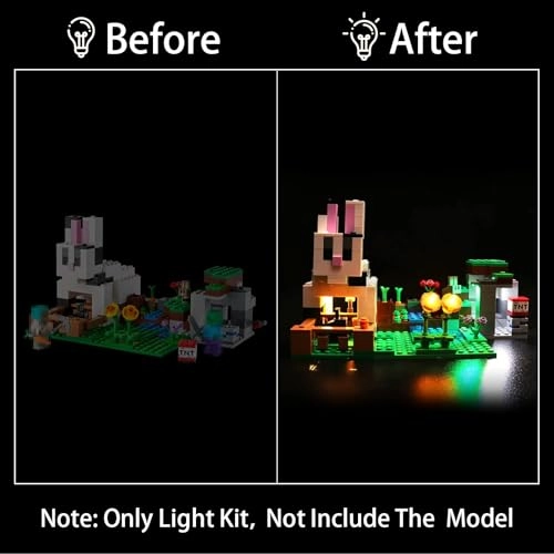 Lighting Kit 21181 for LEGO 21181 The Rabbit Ranch - ABS