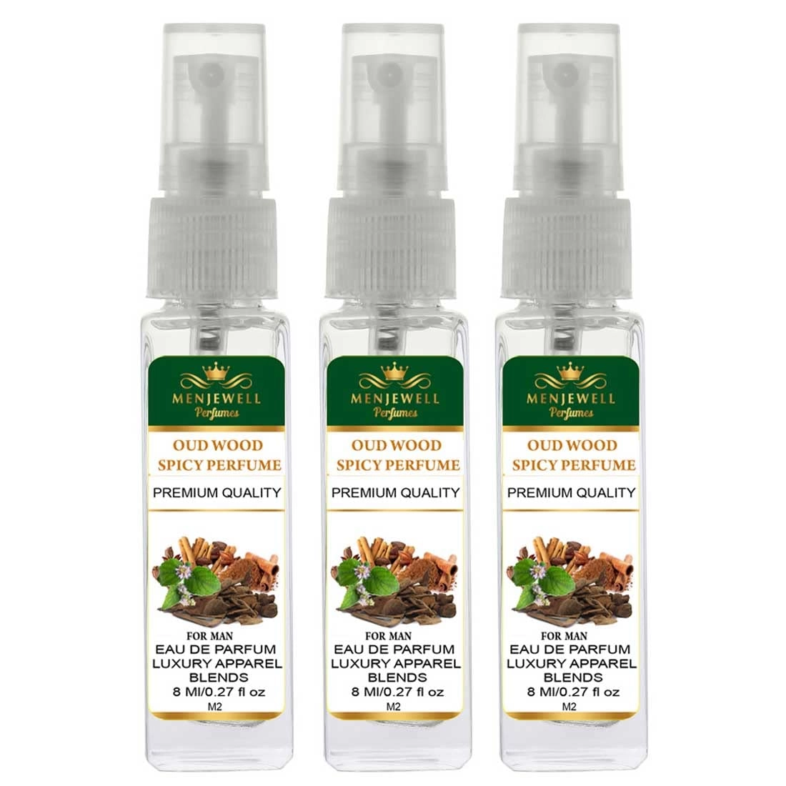 Menjewell Amber Oud Eau de Parfum 24ml Pack