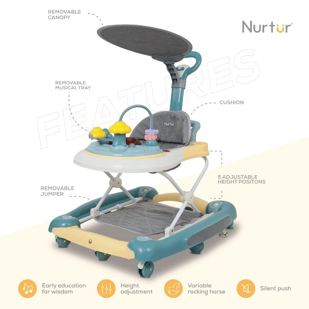 2-In-1 Baby Walker - 15kg 6-18 months