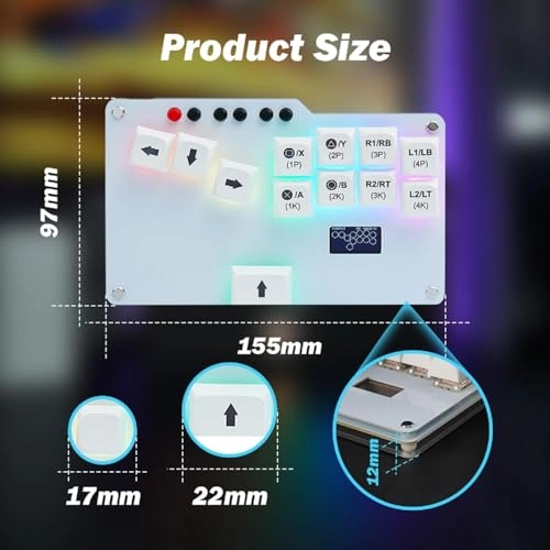 Game Keyboard - PC/Switch/Android/PS3/PS4/Steam/MiSTer