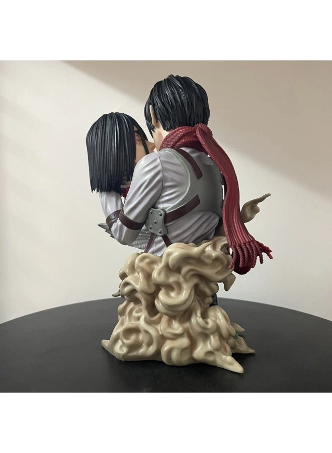 Mikasa Ackerman + Eren + Levi - Attack On Titan