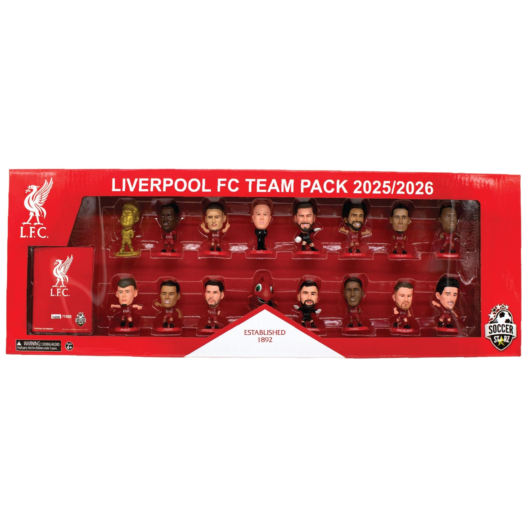 SOCCERSTARZ Liverpool 16 Figure Team Pack - 3 years