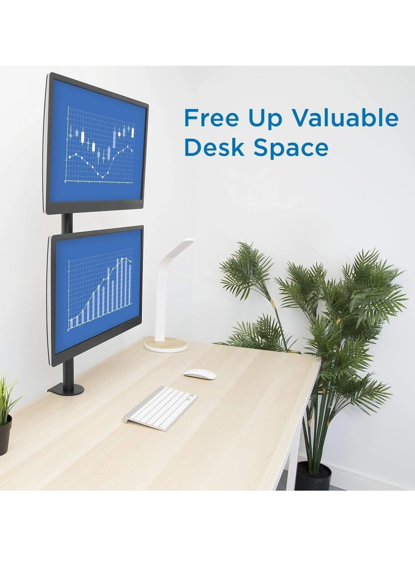 Dual Monitor Stand - 32 Inches 75x75/100x100mm