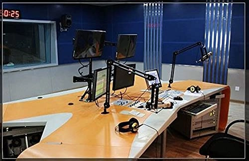 Mic Stand - Extendable Scissor Arm Table Mounting Clamp