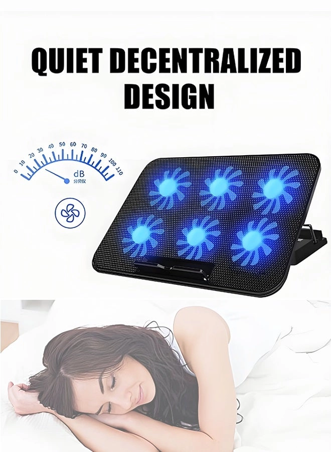 Gaming Laptop Cooling Pad - 6 piece(s) 17.3 inch