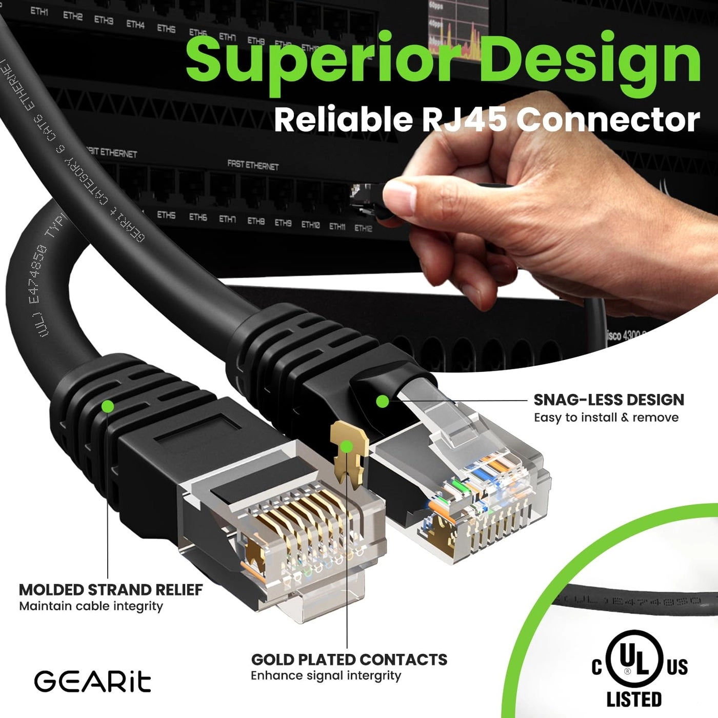 Cat 6 Ethernet Cable - 25 ft Pack