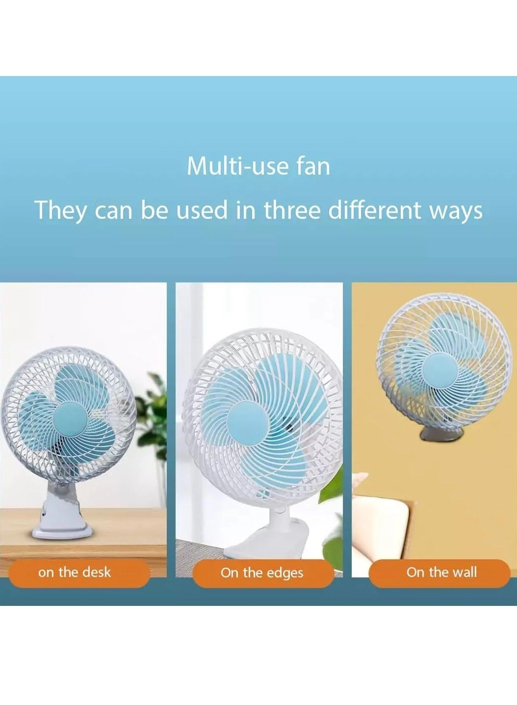 Multifunctional Clip-On Desk Fan