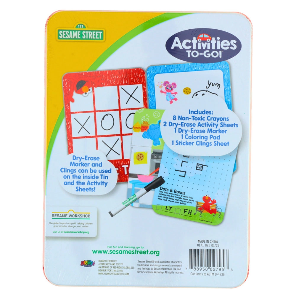 Activities To Go Travel Tin - Suitable for 3 years & above 13 Pcs