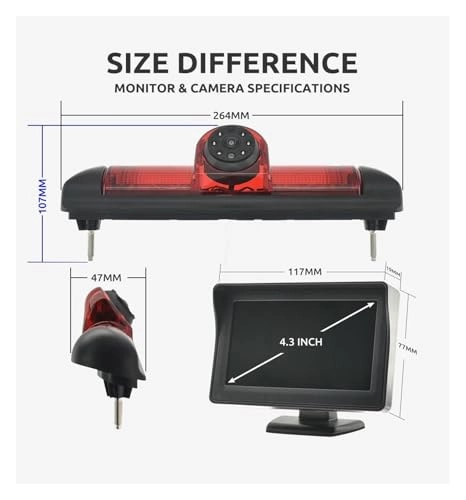 170 Degree Car Rear View Camera - composite video 648(H) x 488(V)