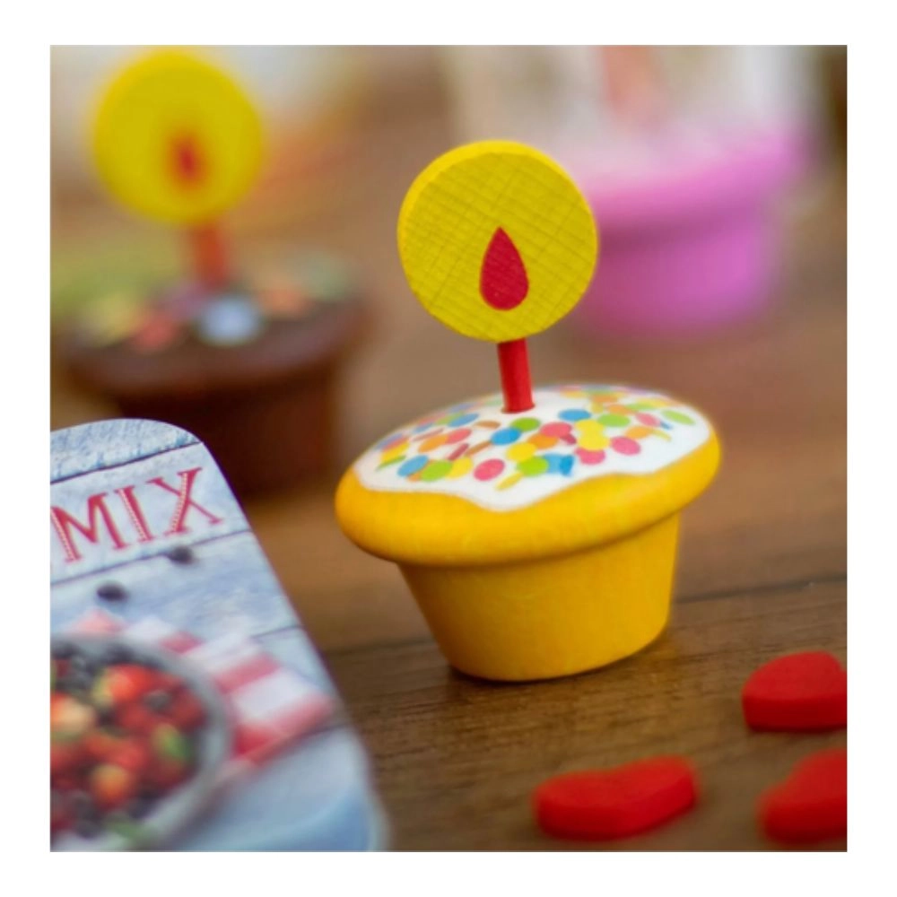 Happy Birthday Muffins Play Toy - 9 pcs (24401497-13155)