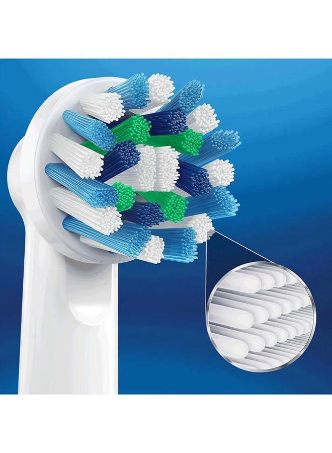 3D White Replacement Head - 2-Piece White/Blue