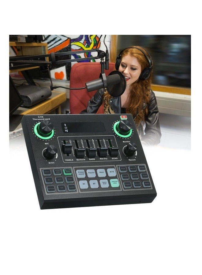 F009 - Professional Live Sound Card Wireless Bluetooth