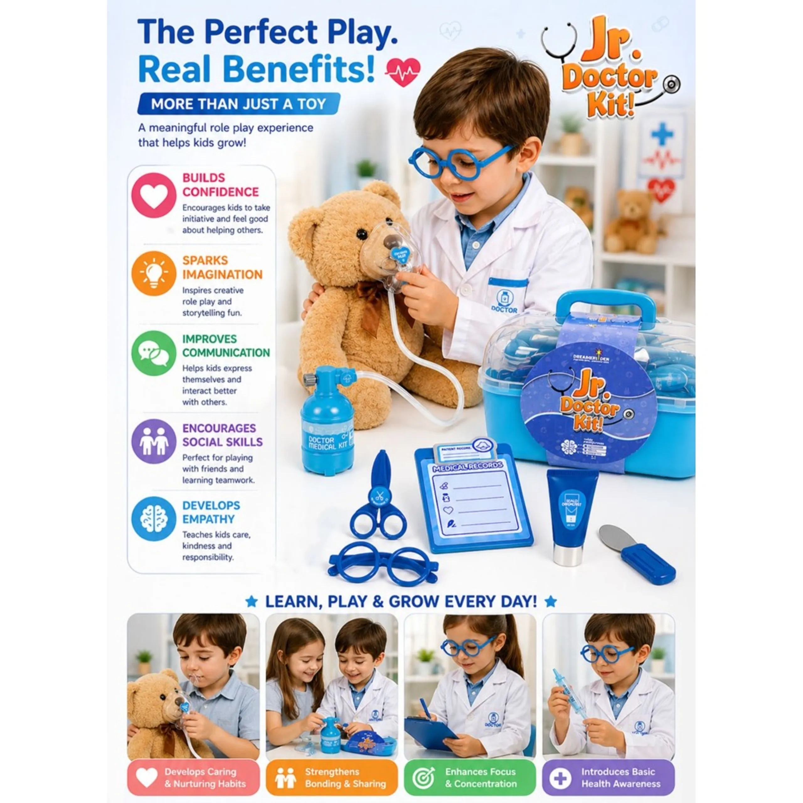 Medical Playset - 9 pcs