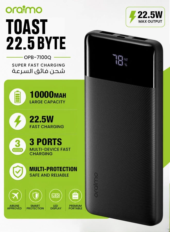Oraimo Toast - 10000mAh 22.5W