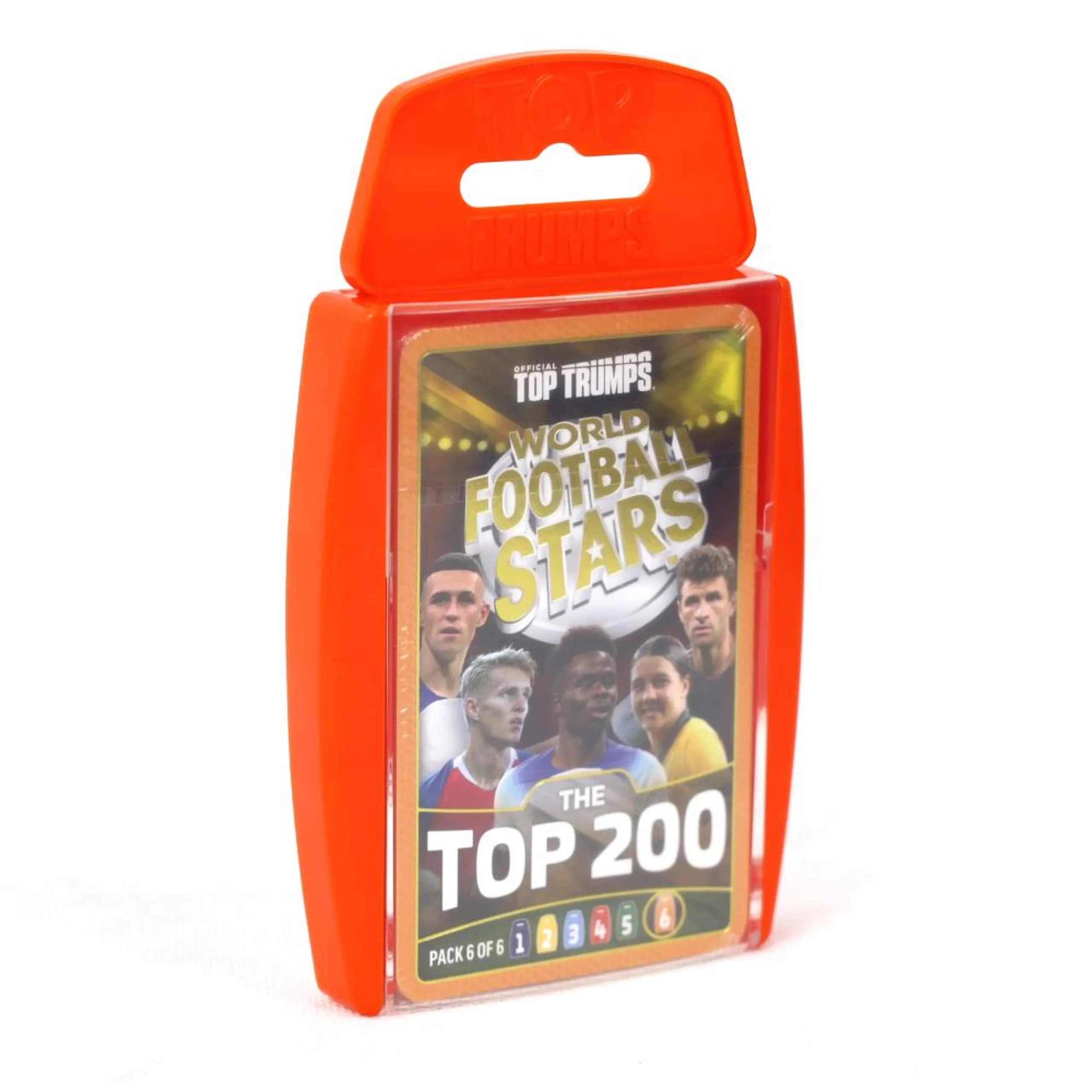 Winning Moves Top Trumps World Football Stars - Top 200 Gold Foiled Card Game