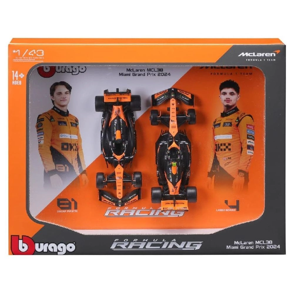 BBURAGO Formula 1 McLAren MCL38 - 1:43 2-pack