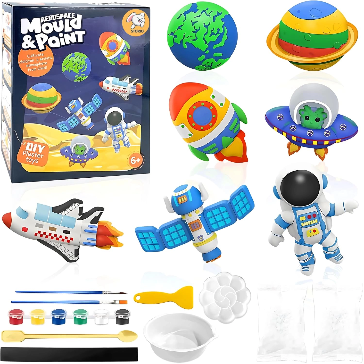 Storio, wecare@storio.in MouldPaint - DIY Mould & Paint Kit 3+ years 15 pcs