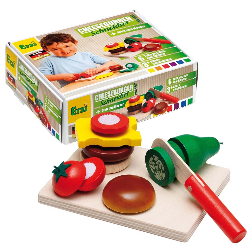 Erzi Cheeseburger Cutting Set - 6 pcs (TBOX-28203)