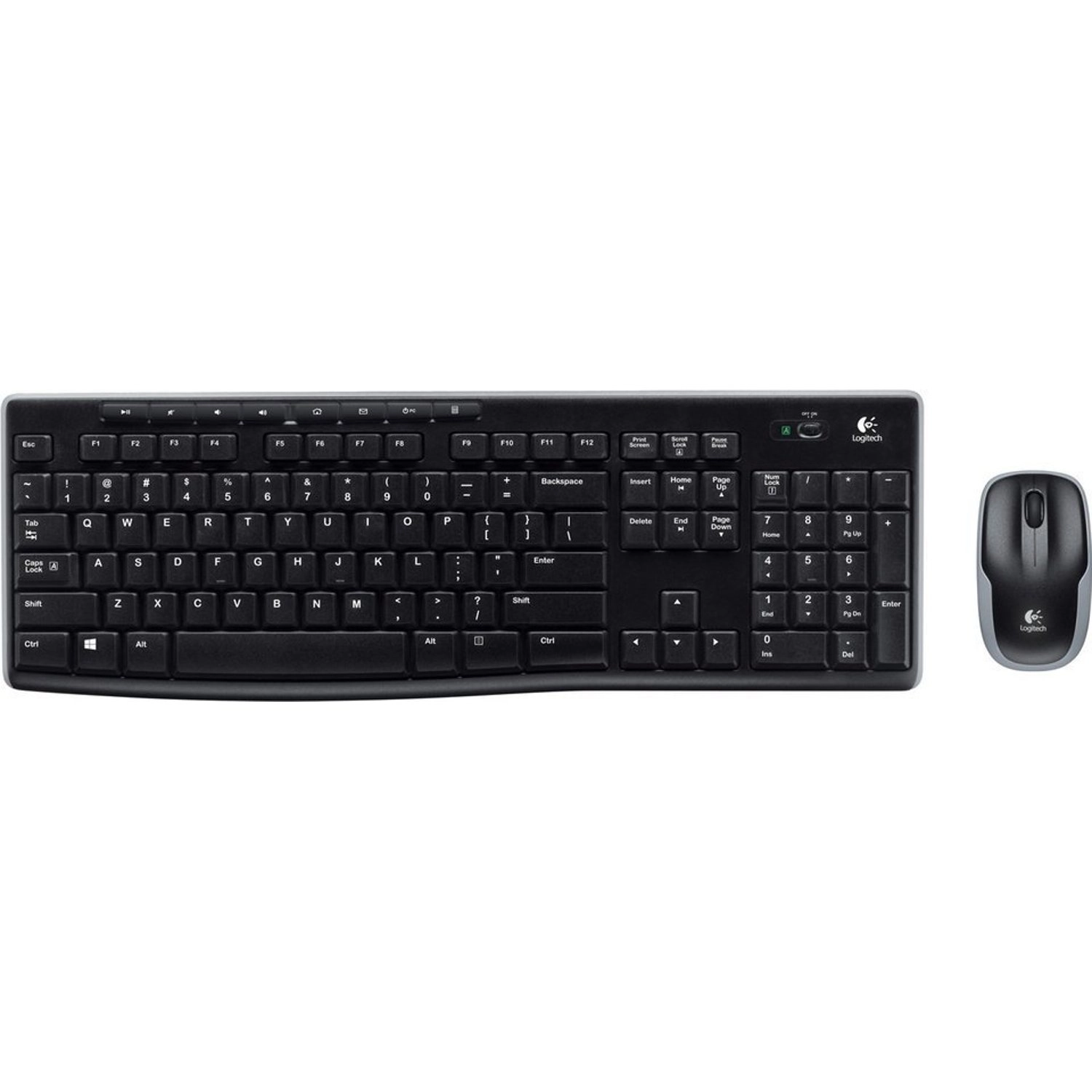 MK270 - Keyboard and Mouse Wireless via USB receiver