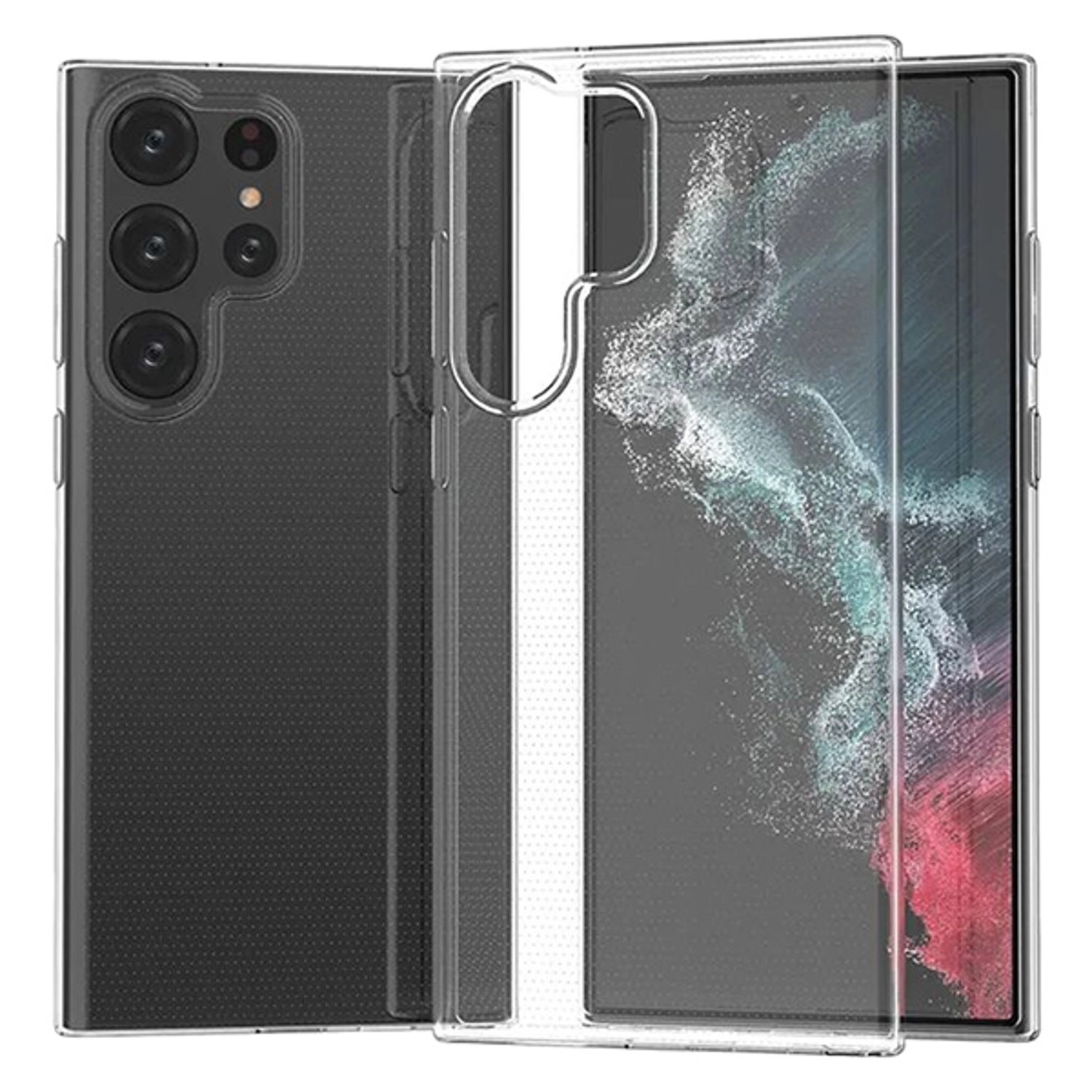 Clear Case With Screen Protector Galaxy S23 Ultra