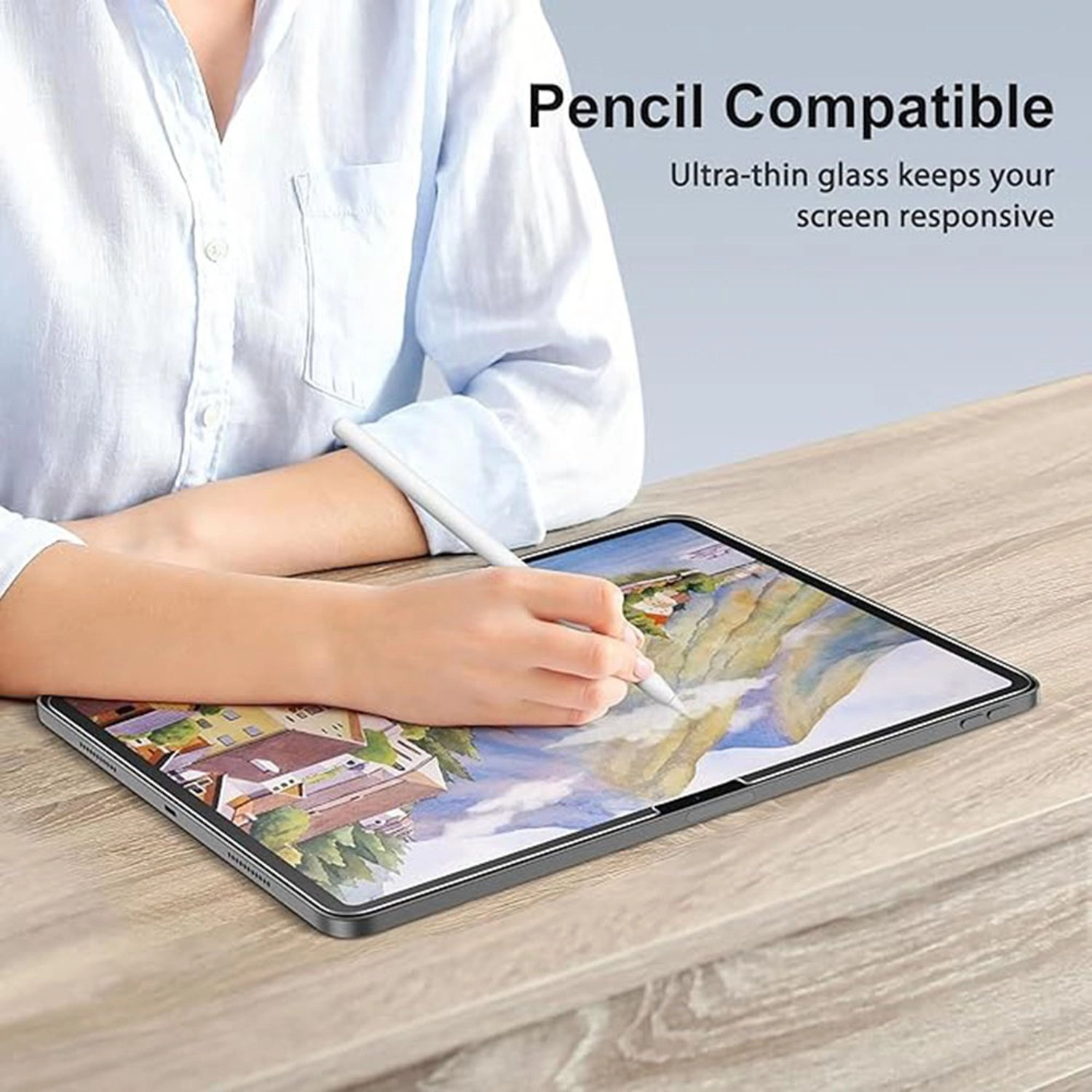 Clear Tempered Glass Screen Protector for iPad Pro 11