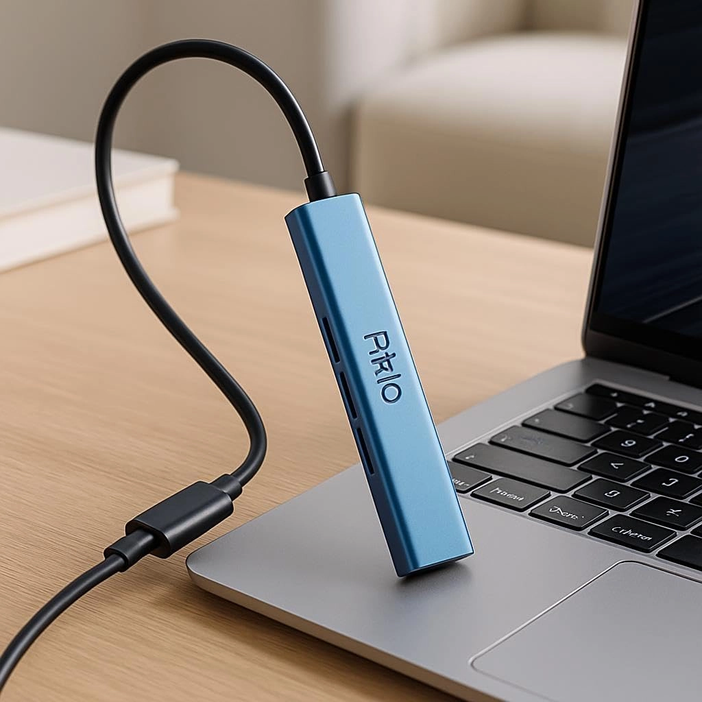 FITTO USB-C & USB 3.0 Hub - 4-Port Compact