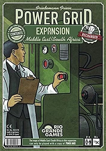 Rio Grande Games Power Grid: Middle East/South Africa Expansion