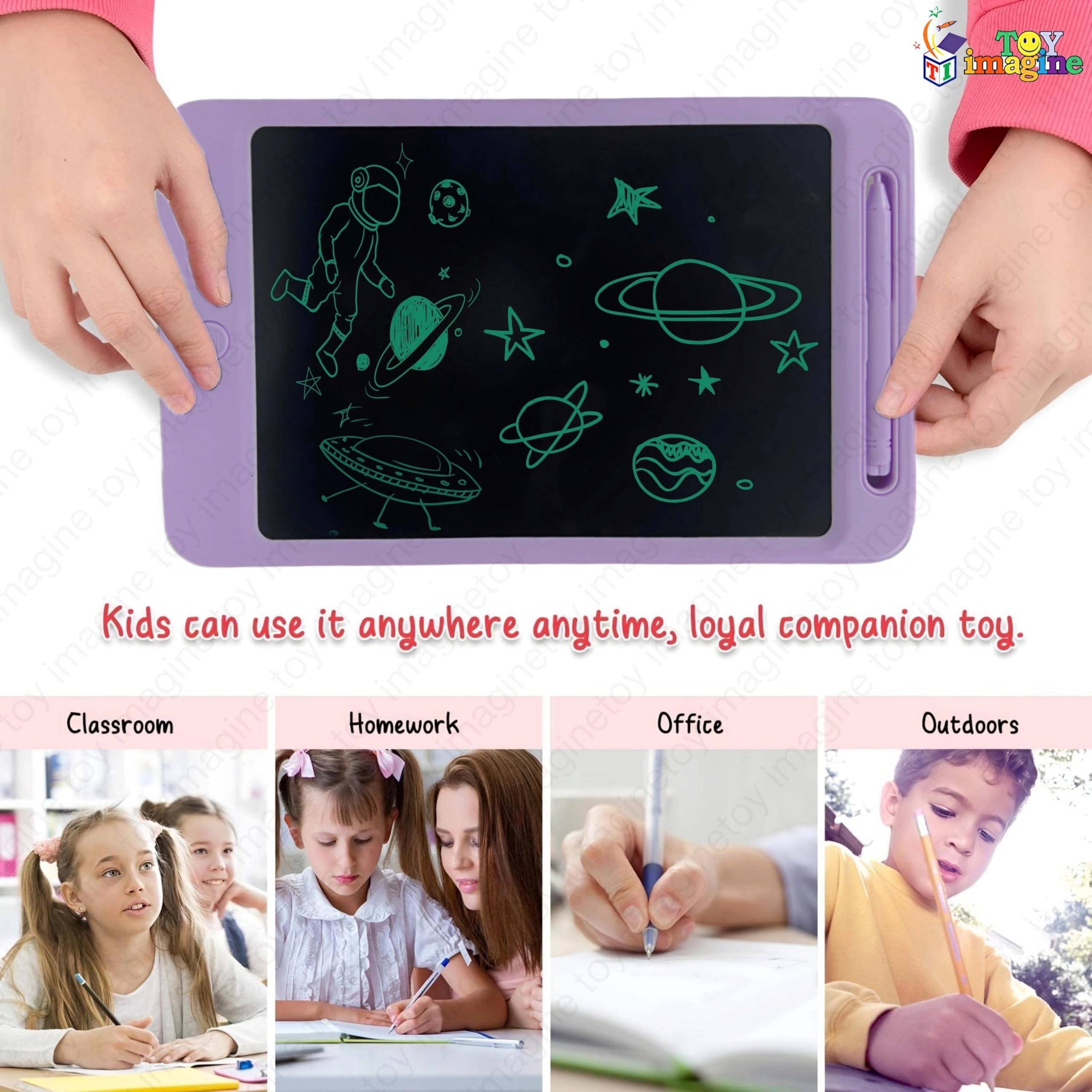 LCD Writing Tablet - 8.5" Multicolor