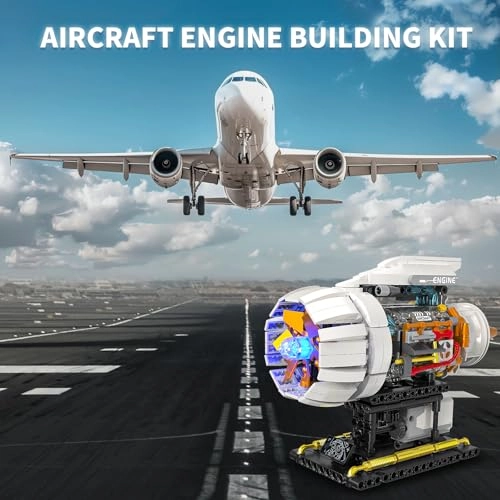 Aeroplane Engine Kit - STEM Mini Engine Model with Motor