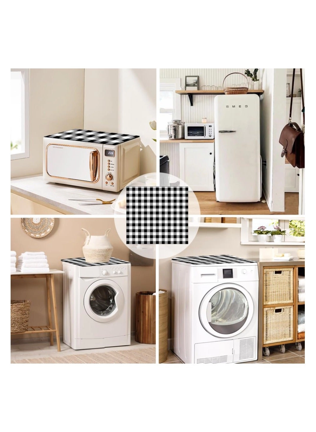 Washer and Dryer Top Protector Mat - 2PCS 25.6\" x 23.6\" Non-Slip Bundle