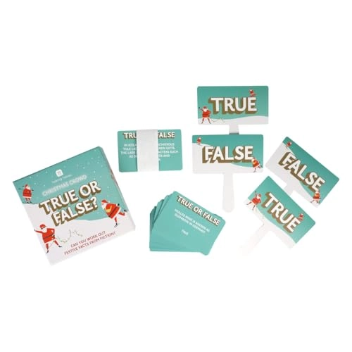 Christmas True or False Quiz Game - English 12+ 60 cards