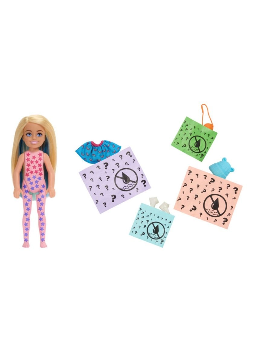 Barbie Color Reveal Sporty Series Chelsea - 6 Surprises Multicolor Ages 5+