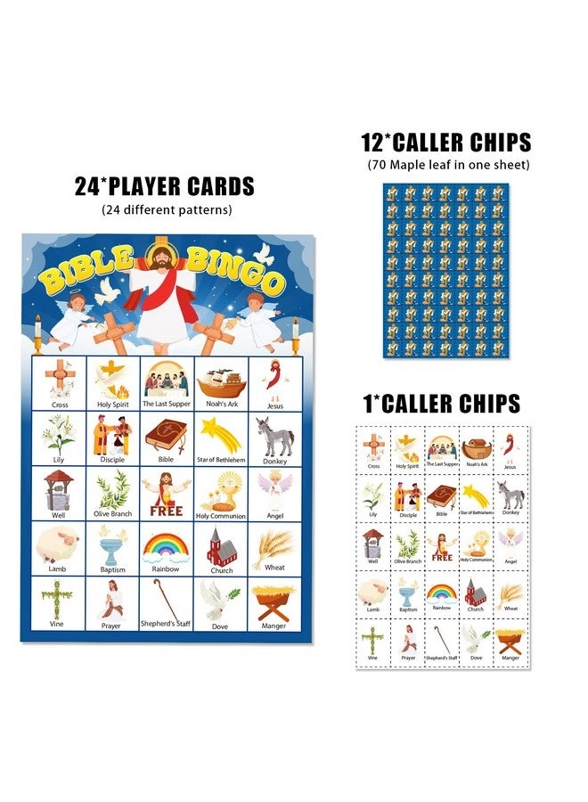 Bible Bingo Game - 24 Players for Adults