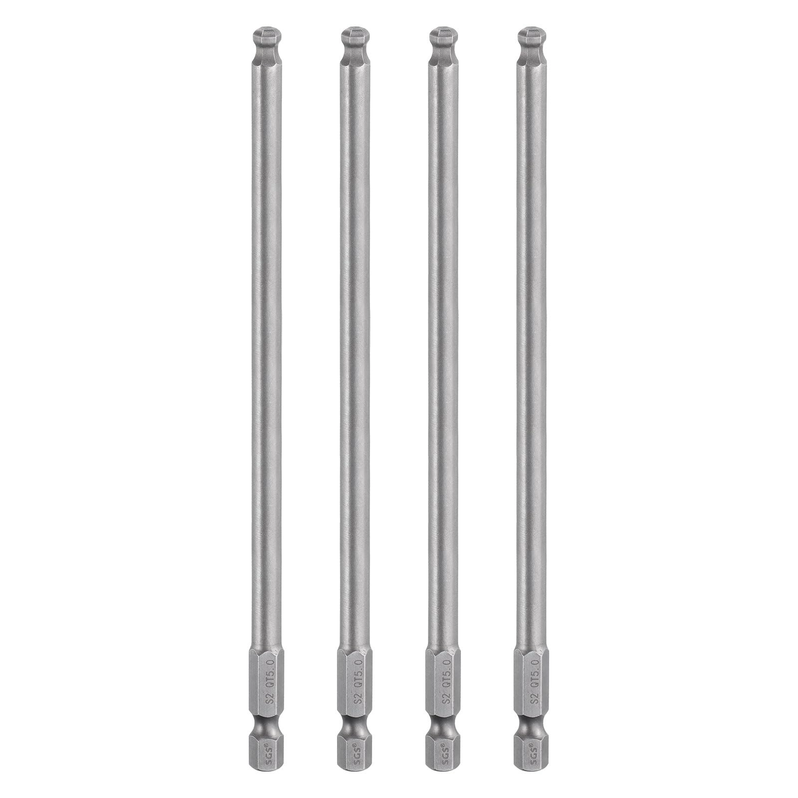 Ball End Hex Screwdriver Bit - 4pcs 150mm