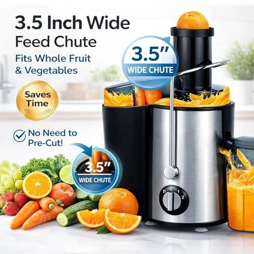 Dual Speed Electric Juicer - 500W 500 Milliliters