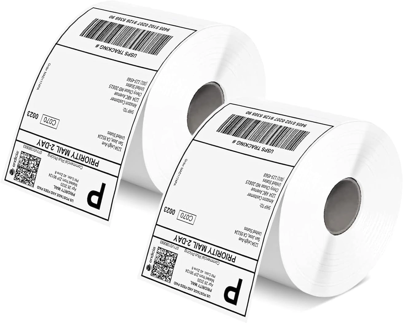 Lavish LLC Barcode Label Stickers - 2 Rolls 4.0" × 6.0" (100 × 150 mm)