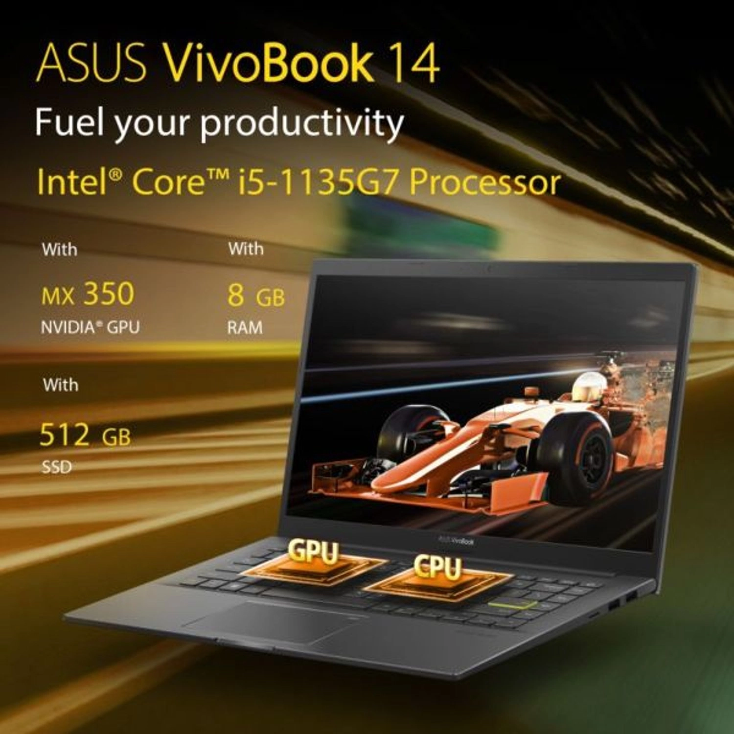 VivoBook 14 i5-1135G7 - 14'' Core i5-1135G7 8GB RAM 512GB SSD