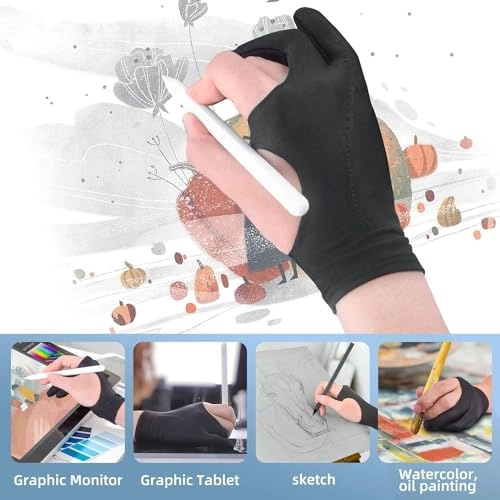 Artist Glove - 1 Pack Two Fingers Medium